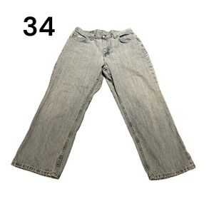 RIDERS BY LEE Jeans Lt Wash 34" Waist Length 39 1/2" Mom Style High Waist